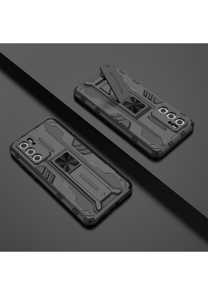 Huawei P40 İçin Çift Katmanlı Pc Tpu Bumper Kaymaz ShockProof Korumalı Kılıf (Yurt Dışından)