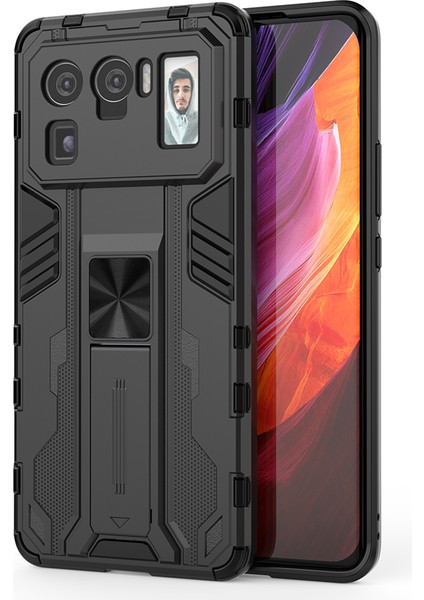 Xiaomi Mi 11 Ultra İçin Çift Katmanlı Pc Tpu Bumper Kaymaz ShockProof Korumalı Kılıf (Yurt Dışından)