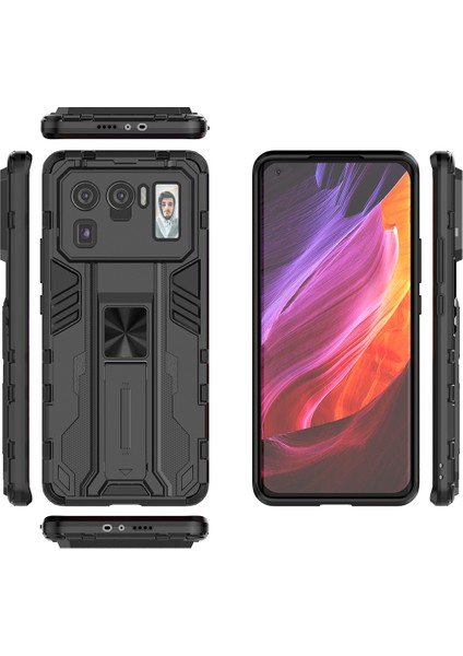 Xiaomi Mi 11 Ultra İçin Çift Katmanlı Pc Tpu Bumper Kaymaz ShockProof Korumalı Kılıf (Yurt Dışından)