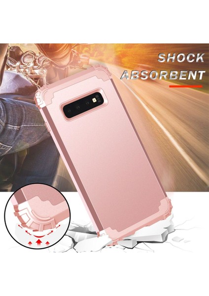 Samsung Galaxy S10 İçin Pc Yumuşak Tpu Bumper 3'ü 1 Arada Koruma ShockProof Kılıf (Yurt Dışından)