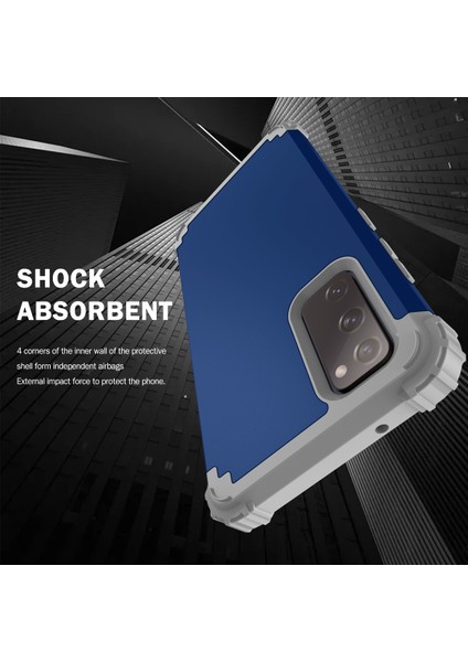 Samsung Galaxy S20 Fe 5G İçin Yumuşak Silikon Pc Bumper 3'ü 1 Arada ShockProof Korumalı Kılıf (Yurt Dışından) modelleri