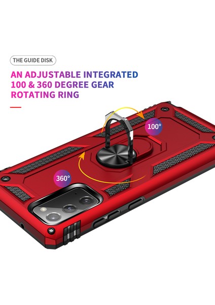 Samsung Galaxy Note 20 İçin Çift Katmanlı Halkalı Standlı Kılıf (Yurt Dışından) fırsatları