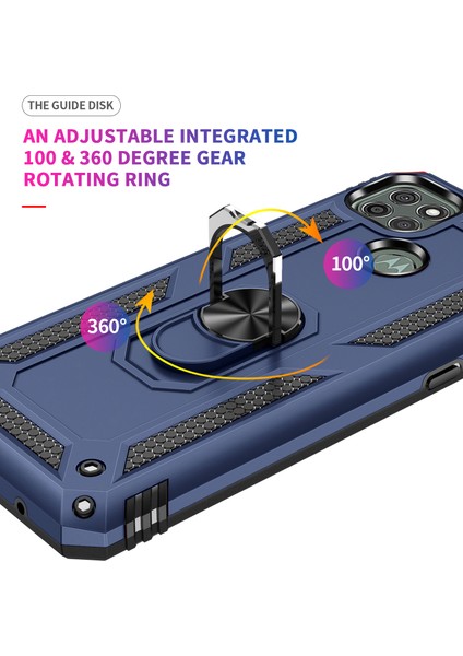 Motorola Moto G9 Power İçin Çift Katmanlı Halkalı Standlı Kılıf (Yurt Dışından) fırsatları