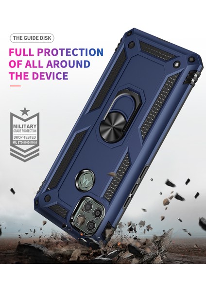 Motorola Moto G9 Power İçin Çift Katmanlı Halkalı Standlı Kılıf (Yurt Dışından) indirimleri