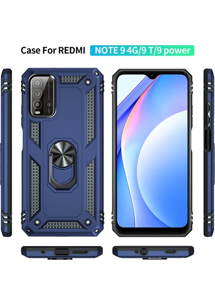 Xiaomi Poco M3 / Redmi 9t / Redmi 9 Power İçin Çift Katmanlı Halkalı Standlı Kılıf (Yurt Dışından) fiyatları