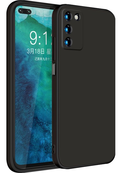 Huawei Honor V30 Pro İçin İnce Likit Silikon ShockProof Korumalı Kılıf (Yurt Dışından)