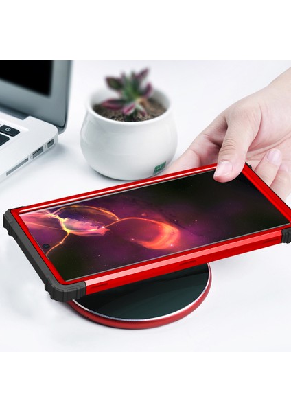 Samsung Galaxy Note 20 Ultra İçin Yumuşak Silikon Pc Bumper 3'ü 1 Arada ShockProof Korumalı Kılıf (Yurt Dışından)