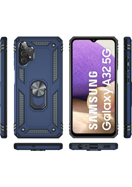 Samsung Galaxy A32 5G İçin Çift Katmanlı Halkalı Standlı Kılıf (Yurt Dışından) fiyatları