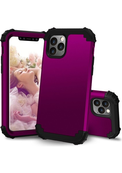 iPhone 11 Pro İçin Pc Yumuşak Tpu Bumper 3'ü 1 Arada Koruma ShockProof Kılıf (Yurt Dışından)
