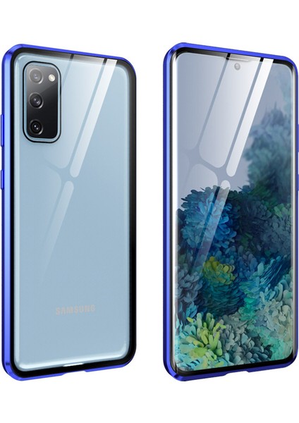 Samsung Galaxy S20 Fe İçin 360 Derece Tam Koruma Şeffaf Manyetik Metal Bumper Kılıf (Yurt Dışından) fiyatları