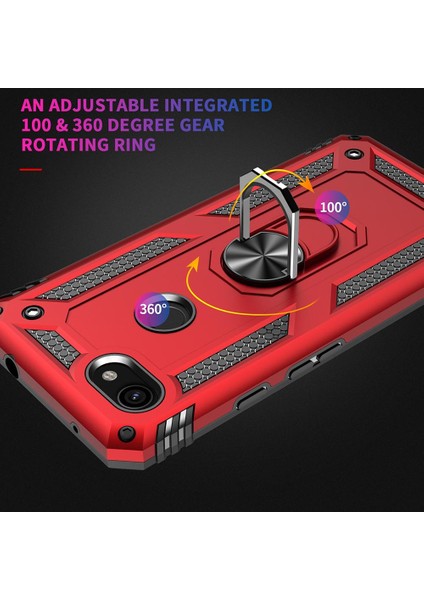 Google Pixel 3A İçin Çift Katmanlı Halkalı Standlı ShockProof Kılıf (Yurt Dışından) fırsatları