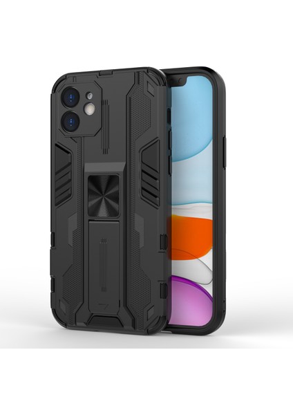 iPhone 12 Mini İçin Çift Katmanlı Pc Tpu Bumper Kaymaz ShockProof Korumalı Kılıf (Yurt Dışından)
