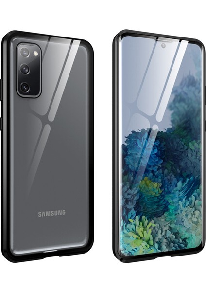 Samsung Galaxy S20 Fe İçin 360 Derece Tam Koruma Şeffaf Manyetik Metal Bumper Kılıf (Yurt Dışından) fiyatları