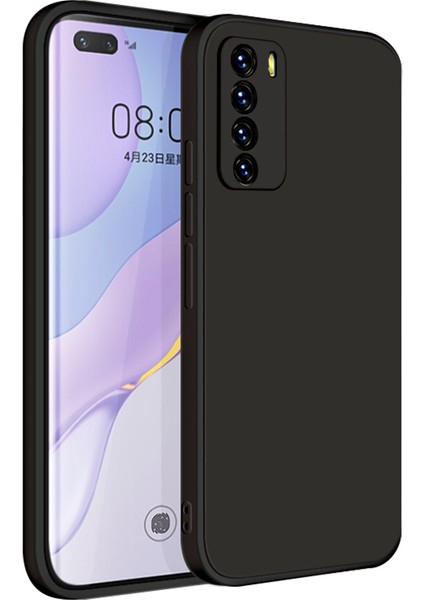 Huawei Nova 7 Pro İçin İnce Likit Silikon ShockProof Korumalı Kılıf (Yurt Dışından)