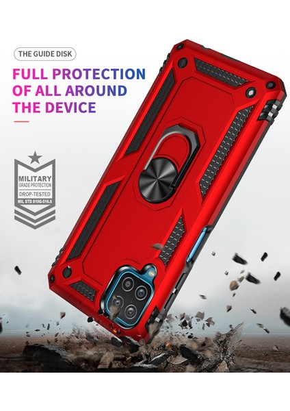 Samsung Galaxy A12 5G İçin Çift Katmanlı Halkalı Standlı Kılıf (Yurt Dışından) indirimleri