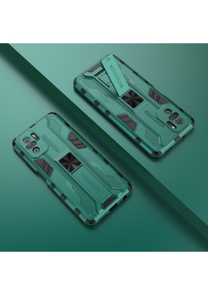 Xiaomi Redmi Note 10 4G / Note 10S İçin Çift Katmanlı Pc Tpu Bumper Kaymaz ShockProof Korumalı Kılıf (Yurt Dışından)