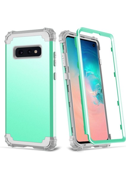 Samsung Galaxy S10E İçin Pc Yumuşak Tpu Bumper 3'ü 1 Arada Koruma ShockProof Kılıf (Yurt Dışından)