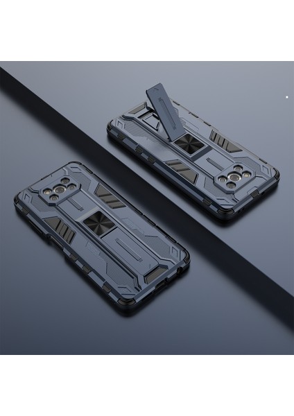 Xiaomi Poco X3 / X3 Nfc / X3 Pro İçin Çift Katmanlı Pc Tpu Bumper Kaymaz ShockProof Korumalı Kılıf (Yurt Dışından)