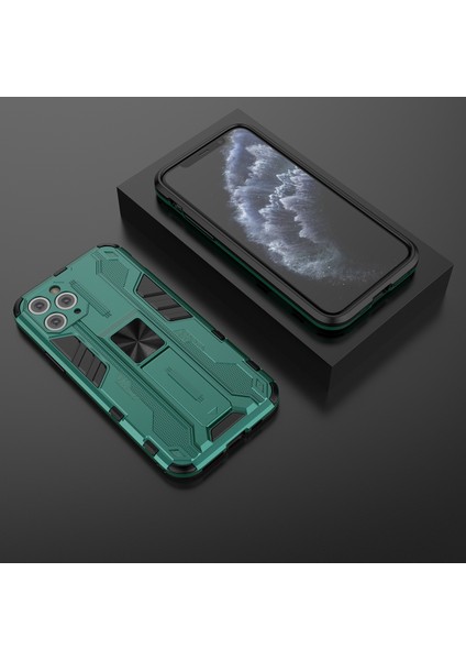 iPhone 11 Pro Max İçin Çift Katmanlı Pc Tpu Bumper Kaymaz ShockProof Korumalı Kılıf (Yurt Dışından)