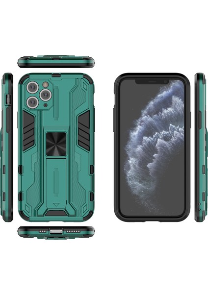 iPhone 11 Pro Max İçin Çift Katmanlı Pc Tpu Bumper Kaymaz ShockProof Korumalı Kılıf (Yurt Dışından)