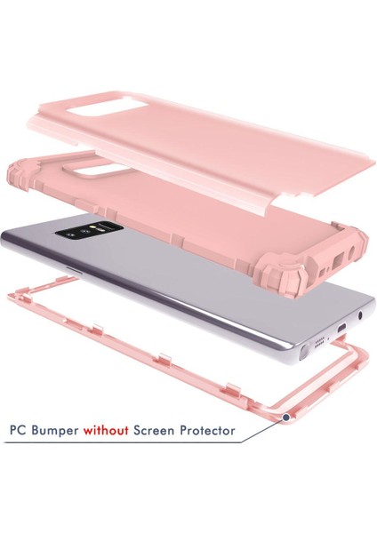 Samsung Galaxy Note 8 İçin Pc Yumuşak Tpu Bumper 3'ü 1 Arada Koruma ShockProof Kılıf (Yurt Dışından)