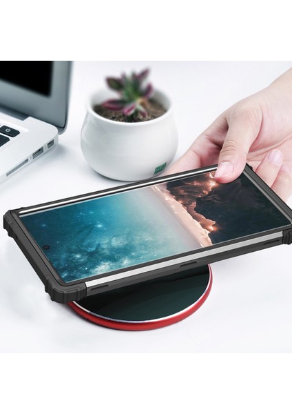 Samsung Galaxy Note 20 Ultra İçin Yumuşak Silikon Pc Bumper 3'ü 1 Arada ShockProof Korumalı Kılıf (Yurt Dışından)