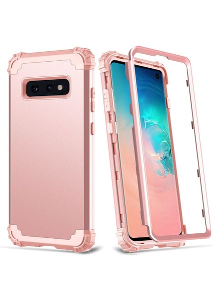 Samsung Galaxy S10E İçin Pc Yumuşak Tpu Bumper 3'ü 1 Arada Koruma ShockProof Kılıf (Yurt Dışından)