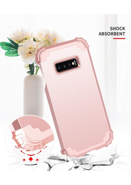 Samsung Galaxy S10E İçin Pc Yumuşak Tpu Bumper 3'ü 1 Arada Koruma ShockProof Kılıf (Yurt Dışından)