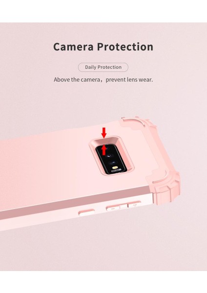 Samsung Galaxy S10E İçin Pc Yumuşak Tpu Bumper 3'ü 1 Arada Koruma ShockProof Kılıf (Yurt Dışından)