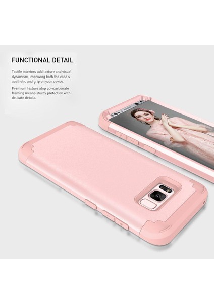Samsung Galaxy S8 Plus İçin Pc Yumuşak Tpu Bumper 3'ü 1 Arada Koruma ShockProof Kılıf (Yurt Dışından)