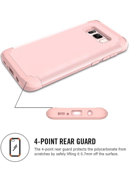 Samsung Galaxy S8 Plus İçin Pc Yumuşak Tpu Bumper 3'ü 1 Arada Koruma ShockProof Kılıf (Yurt Dışından)