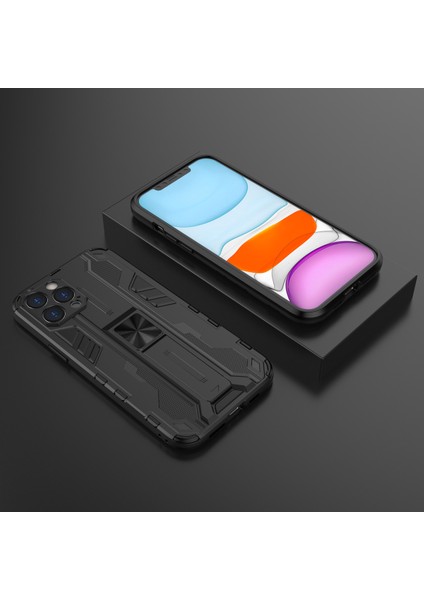 iPhone 12 Pro İçin Çift Katmanlı Pc Tpu Bumper Kaymaz ShockProof Korumalı Kılıf (Yurt Dışından)