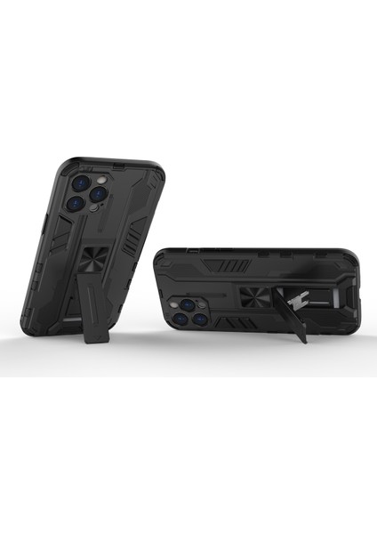 iPhone 12 Pro İçin Çift Katmanlı Pc Tpu Bumper Kaymaz ShockProof Korumalı Kılıf (Yurt Dışından)