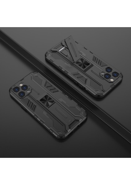 iPhone 12 Pro İçin Çift Katmanlı Pc Tpu Bumper Kaymaz ShockProof Korumalı Kılıf (Yurt Dışından)