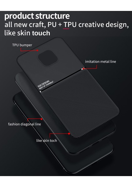 Huawei Mate 20 Pro İçin ShockProof Yumuşak Tpu Silikon Bumper Kılıf (Yurt Dışından)