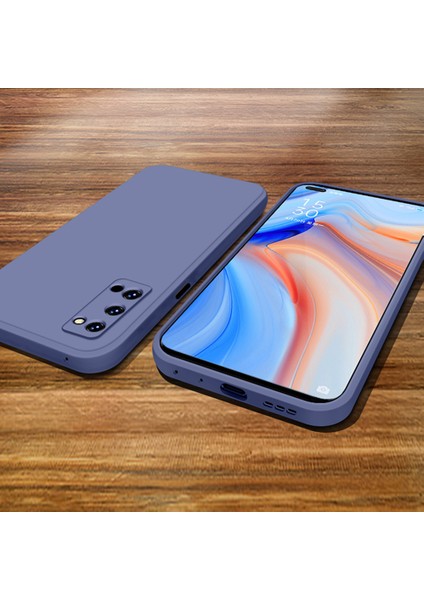 Oppo Reno4 Pro 5G İçin İnce Likit Silikon ShockProof Korumalı Kılıf (Yurt Dışından)