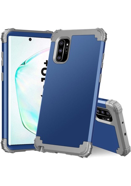 Samsung Galaxy Note 10 Plus / Note 10+ 5G İçin Pc Yumuşak Tpu Bumper 3'ü 1 Arada Koruma ShockProof Kılıf (Yurt Dışından)