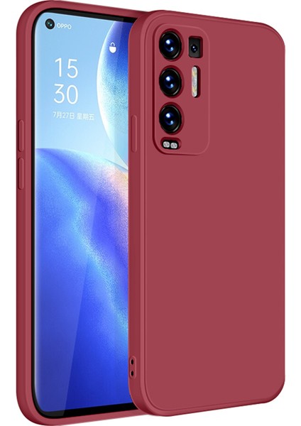 Oppo Reno5 Pro+ Plus İçin İnce Likit Silikon ShockProof Korumalı Kılıf (Yurt Dışından)
