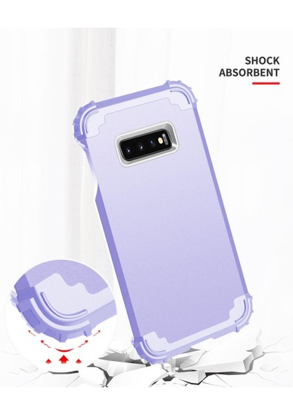 Samsung Galaxy S10E İçin Pc Yumuşak Tpu Bumper 3'ü 1 Arada Koruma ShockProof Kılıf (Yurt Dışından)