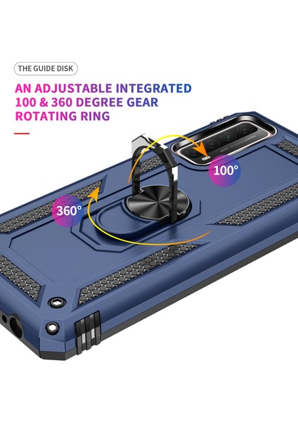 Huawei P 2021 İçin Çift Katmanlı Halkalı Standlı Kılıf (Yurt Dışından) fırsatları