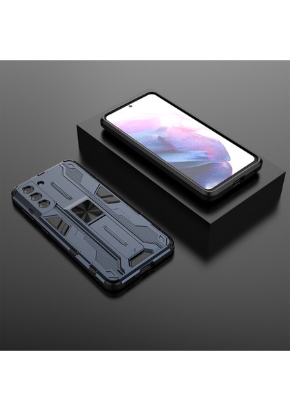 Samsung Galaxy S21 5G İçin Çift Katmanlı Pc Tpu Bumper Kaymaz ShockProof Korumalı Kılıf (Yurt Dışından)