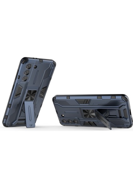 Samsung Galaxy S21 5G İçin Çift Katmanlı Pc Tpu Bumper Kaymaz ShockProof Korumalı Kılıf (Yurt Dışından)