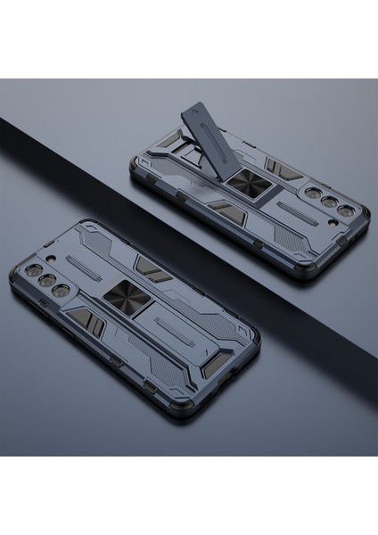Samsung Galaxy S21 5G İçin Çift Katmanlı Pc Tpu Bumper Kaymaz ShockProof Korumalı Kılıf (Yurt Dışından)