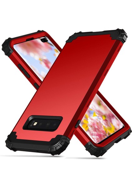 Samsung Galaxy S10 Plus İçin Pc Yumuşak Tpu Bumper 3'ü 1 Arada Koruma ShockProof Kılıf (Yurt Dışından) fiyatları