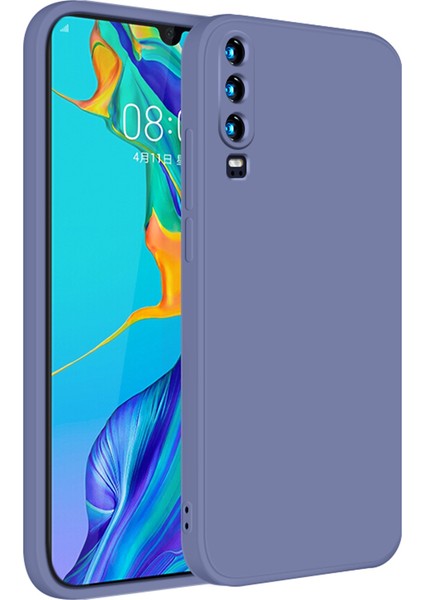 Huawei P30 İçin İnce Likit Silikon ShockProof Korumalı Kılıf (Yurt Dışından)