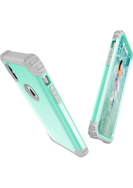 iPhone XS / iPhone X İçin Pc Yumuşak Tpu Bumper 3'ü 1 Arada Koruma ShockProof Kılıf (Yurt Dışından) fiyatları