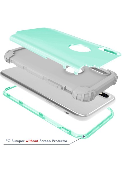 iPhone XS / iPhone X İçin Pc Yumuşak Tpu Bumper 3'ü 1 Arada Koruma ShockProof Kılıf (Yurt Dışından) fırsatları