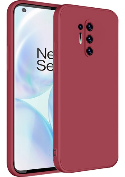 Oneplus 8 Pro İçin İnce Likit Silikon ShockProof Korumalı Kılıf (Yurt Dışından)