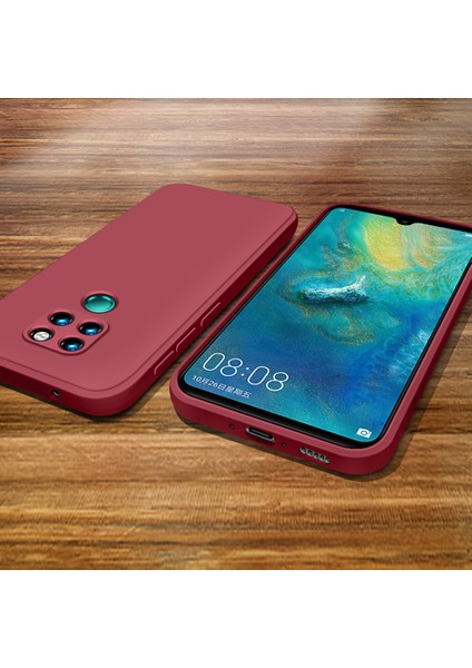 Huawei Mate 20 İçin İnce Likit Silikon ShockProof Korumalı Kılıf (Yurt Dışından)