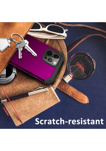 iPhone 12 / 12 Pro İçin Yumuşak Silikon Pc Bumper 3'ü 1 Arada ShockProof Korumalı Kılıf (Yurt Dışından) indirimleri